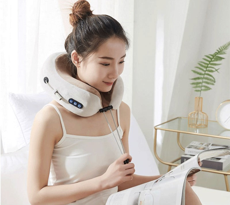 Electric Neck Massager U shaped Pillow Multifunctional Portable